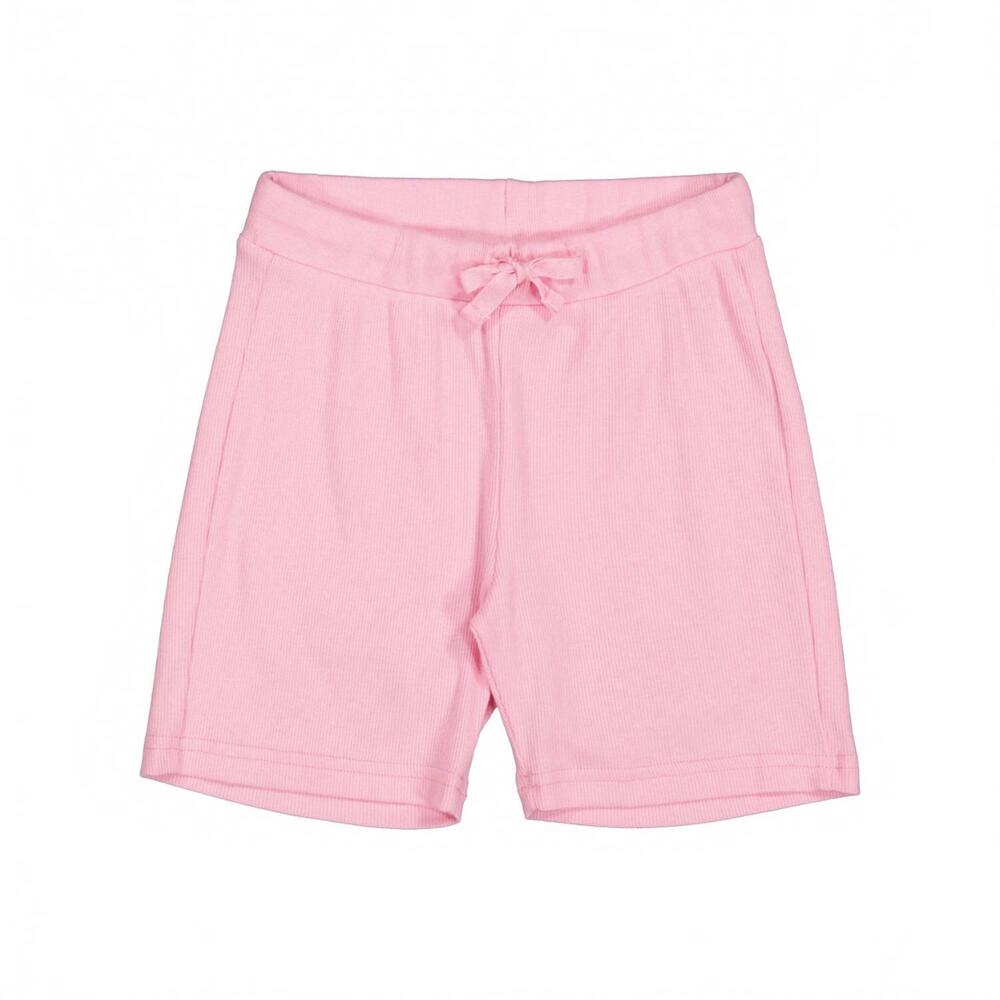 NEW MARMAR COPENHAGEN kids' paulo modal fine rib shorts in pink blossom